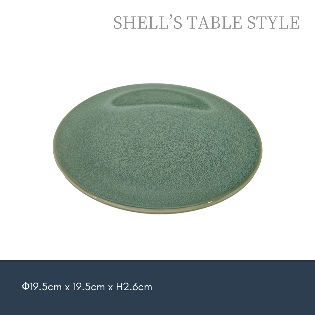 Đĩa tròn 7,75 inch, nung trong lò màu xanh lá cây